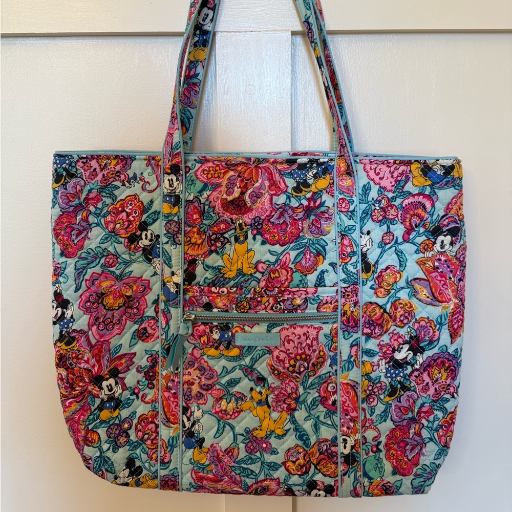 Disney Mickey Mouse and Friends Colorful Garden Iconic Vera Tote by Vera Bradley